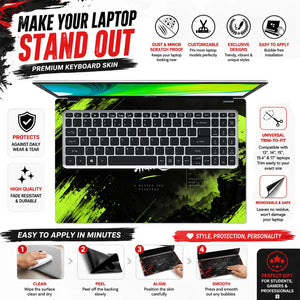 Har Din Behtar Green Moon Laptop Skin - View 5