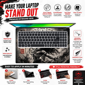 Har Har Mahadev Mantra Wheel Laptop Skin - View 5