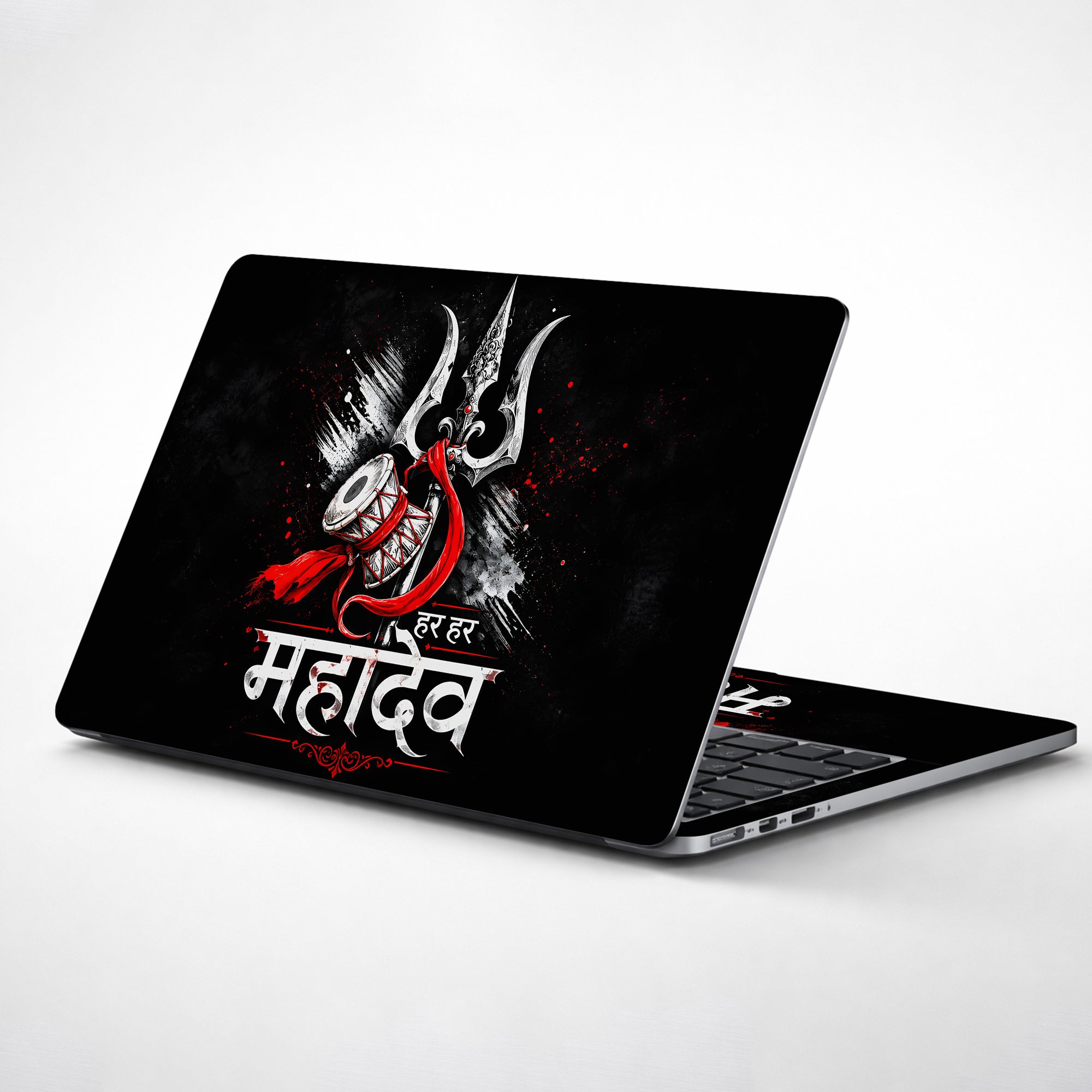 Har Har Mahadev Trident Laptop Skin - View 1