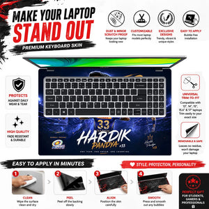 Hardik Pandya 33 Difference Maker Laptop Skin - View 5