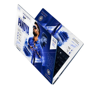 Hardik Pandya All In Blue Team Laptop Skin - View 2