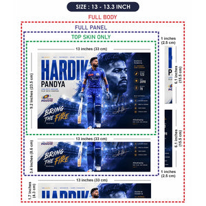 Hardik Pandya Bring The Fire Laptop Skin - View 6