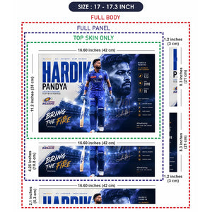 Hardik Pandya Bring The Fire Laptop Skin - View 9