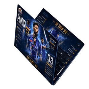 Hardik Pandya IPL Champion Stat Laptop Skin - View 2