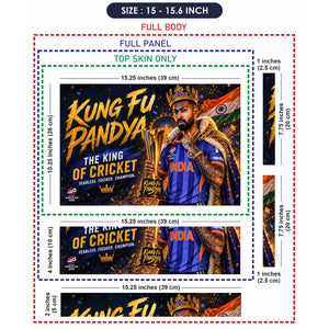 Hardik Pandya Kung Fu King Laptop Skin - View 8