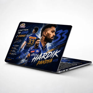 Hardik Pandya Mumbai 33 Laptop Skin - View 1