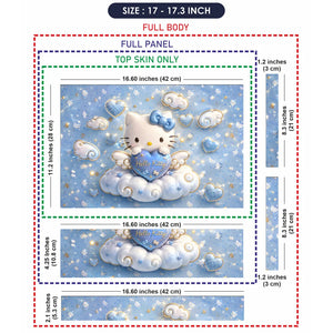 Hello Kitty Heart Cloud Blue Laptop Skin - View 9