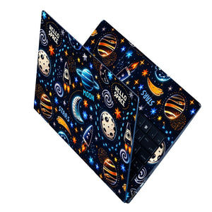 Hello Space Cartoon Pattern Laptop Skin - View 2