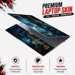 Hope Endures Butterfly Gold Laptop Skin - View 3