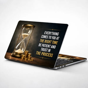 Hourglass Right Time Trust Laptop Skin - View 1