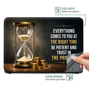 Hourglass Right Time Trust Laptop Skin - View 4