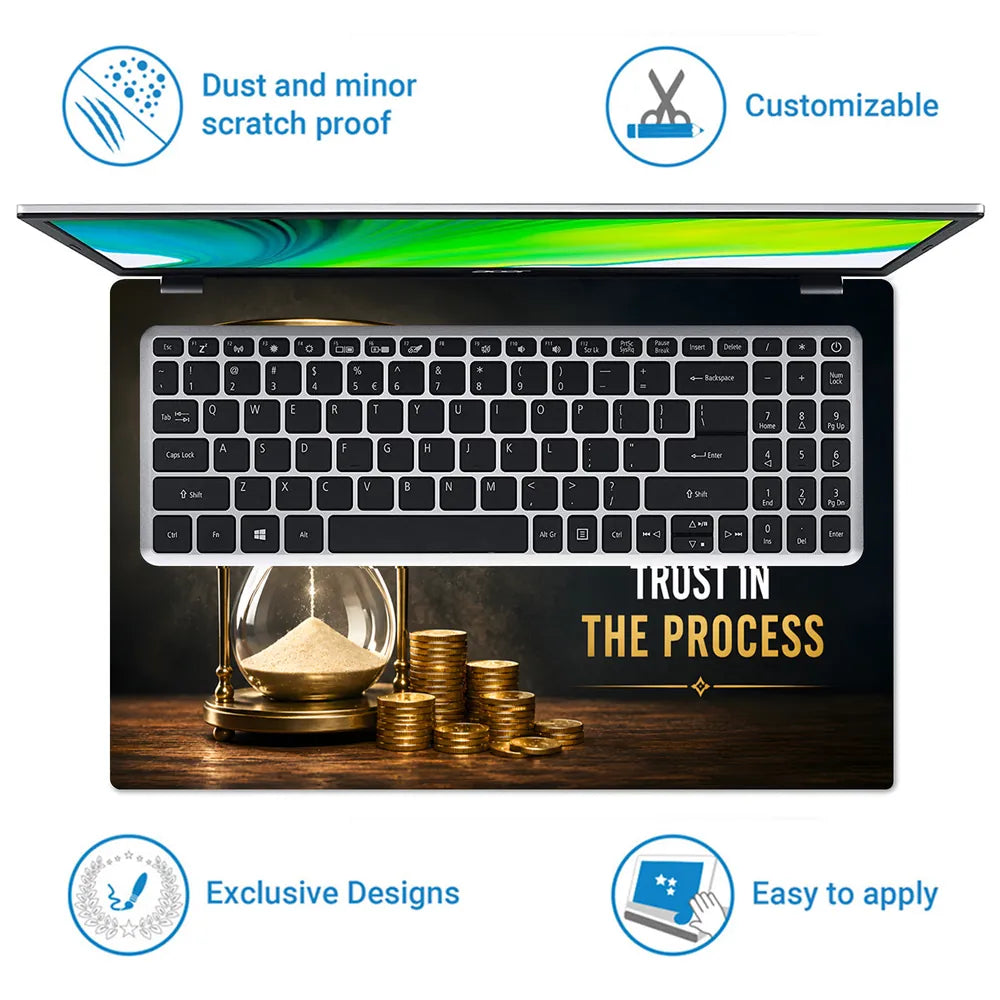 Hourglass Right Time Trust Laptop Skin - View 5