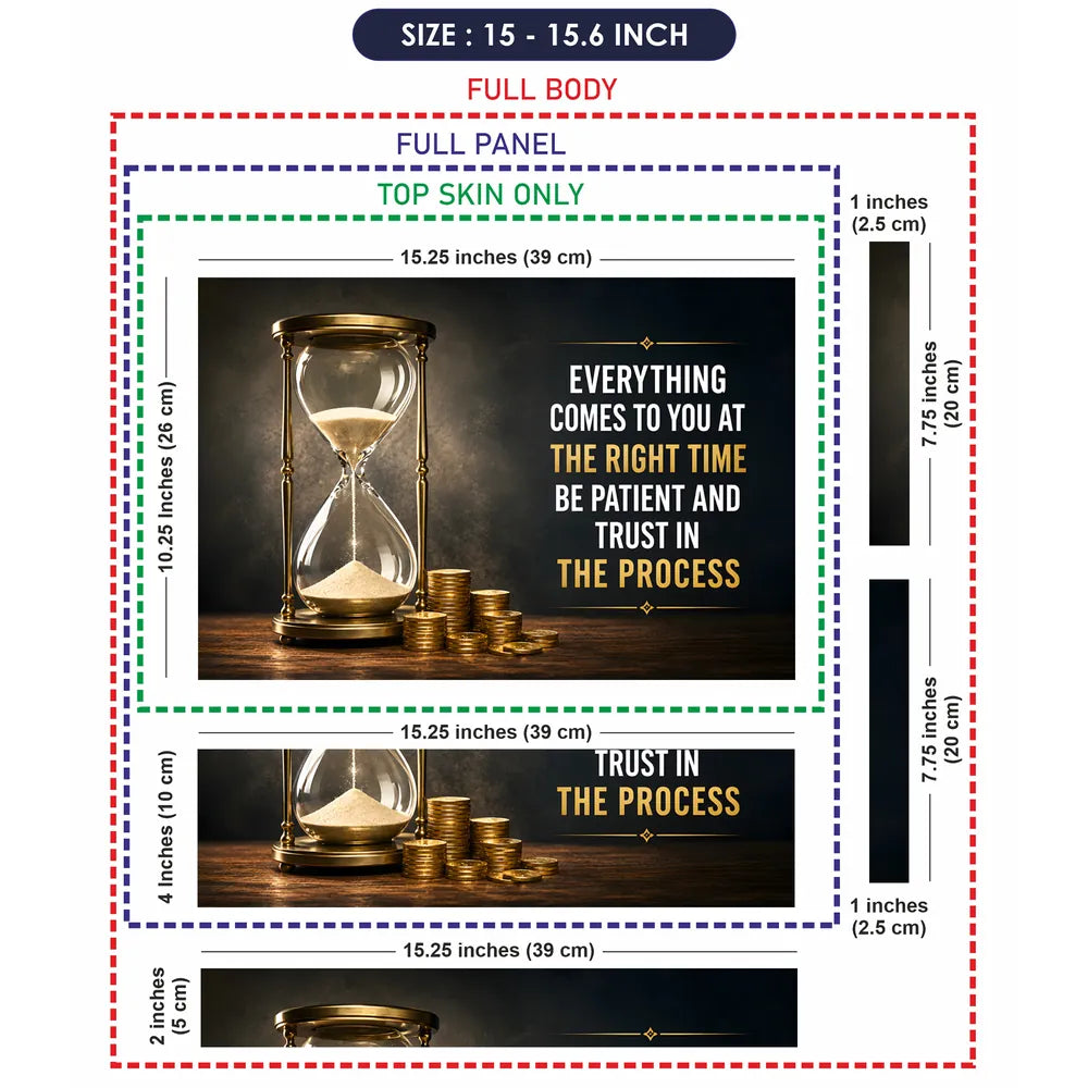 Hourglass Right Time Trust Laptop Skin - View 8
