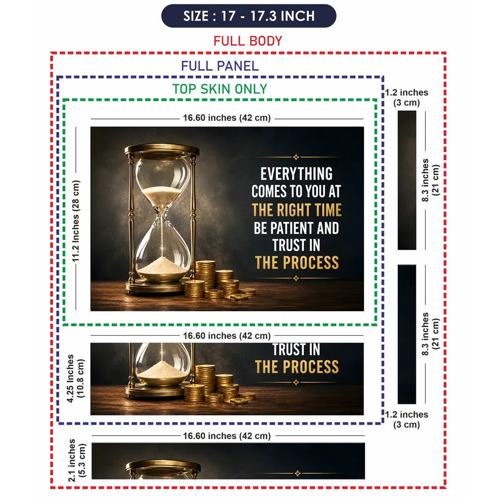 Hourglass Right Time Trust Laptop Skin - View 9