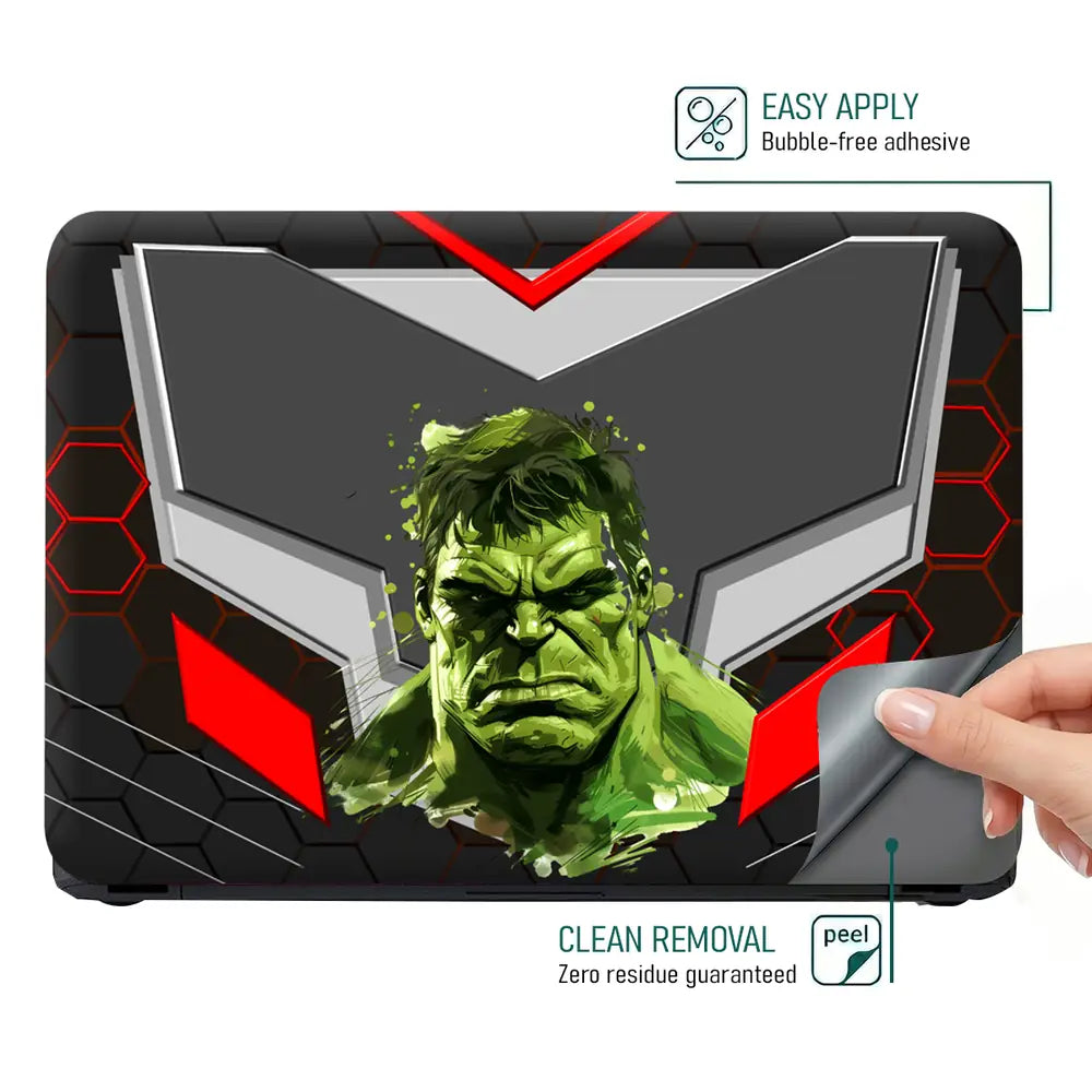 Hulk Green Smash Armor Laptop Skin - View 4