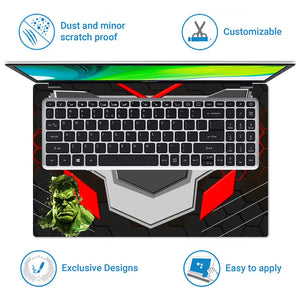 Hulk Green Smash Armor Laptop Skin - View 5