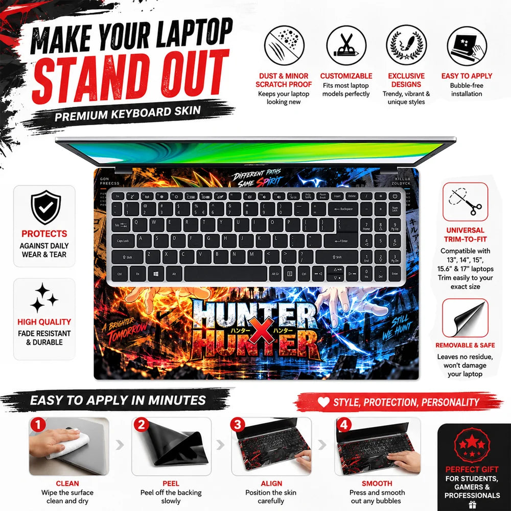 Hunter X Hunter Gon And Killua Laptop Skin - View 5