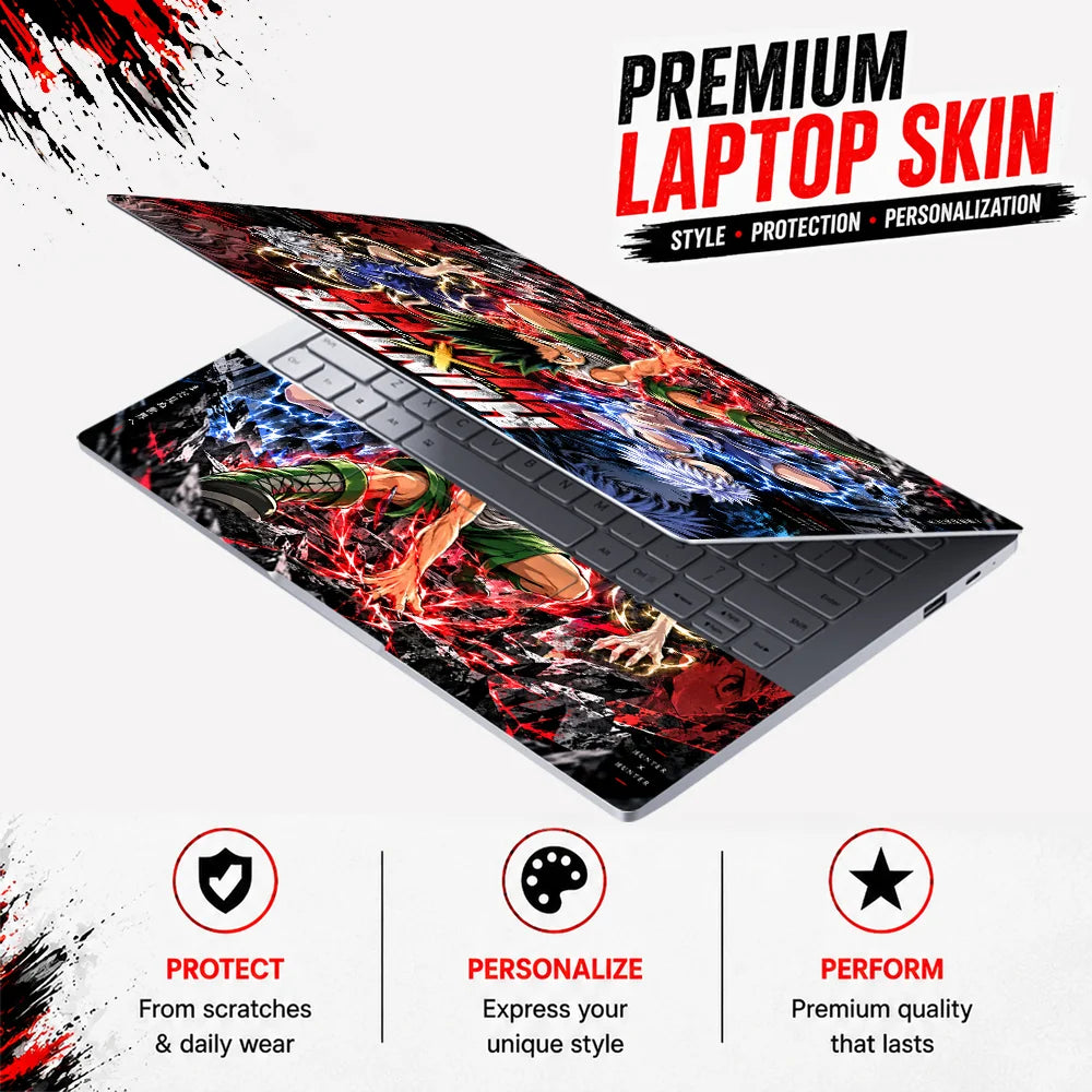 Hunter X Hunter Trio Clash Laptop Skin - View 3