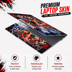 Hunter X Hunter Trio Clash Laptop Skin - View 3