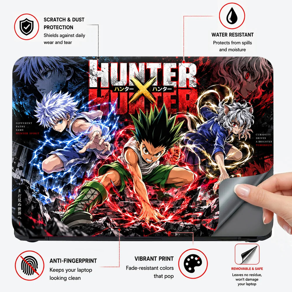 Hunter X Hunter Trio Clash Laptop Skin - View 4