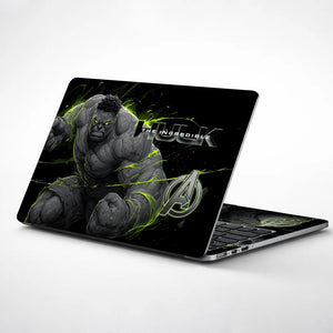 Incredible Hulk Green Splash Laptop Skin - View 1