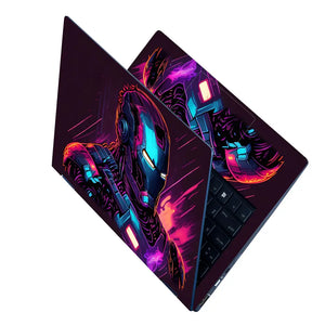 Iron Man Purple Laptop Skin - View 2