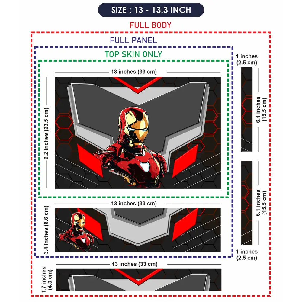 Iron Man Tech Suit Armor Laptop Skin - View 6