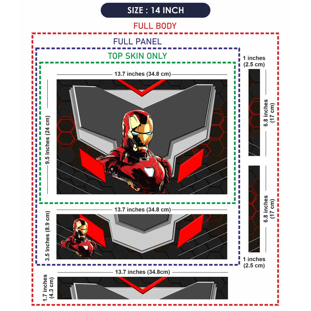 Iron Man Tech Suit Armor Laptop Skin - View 7