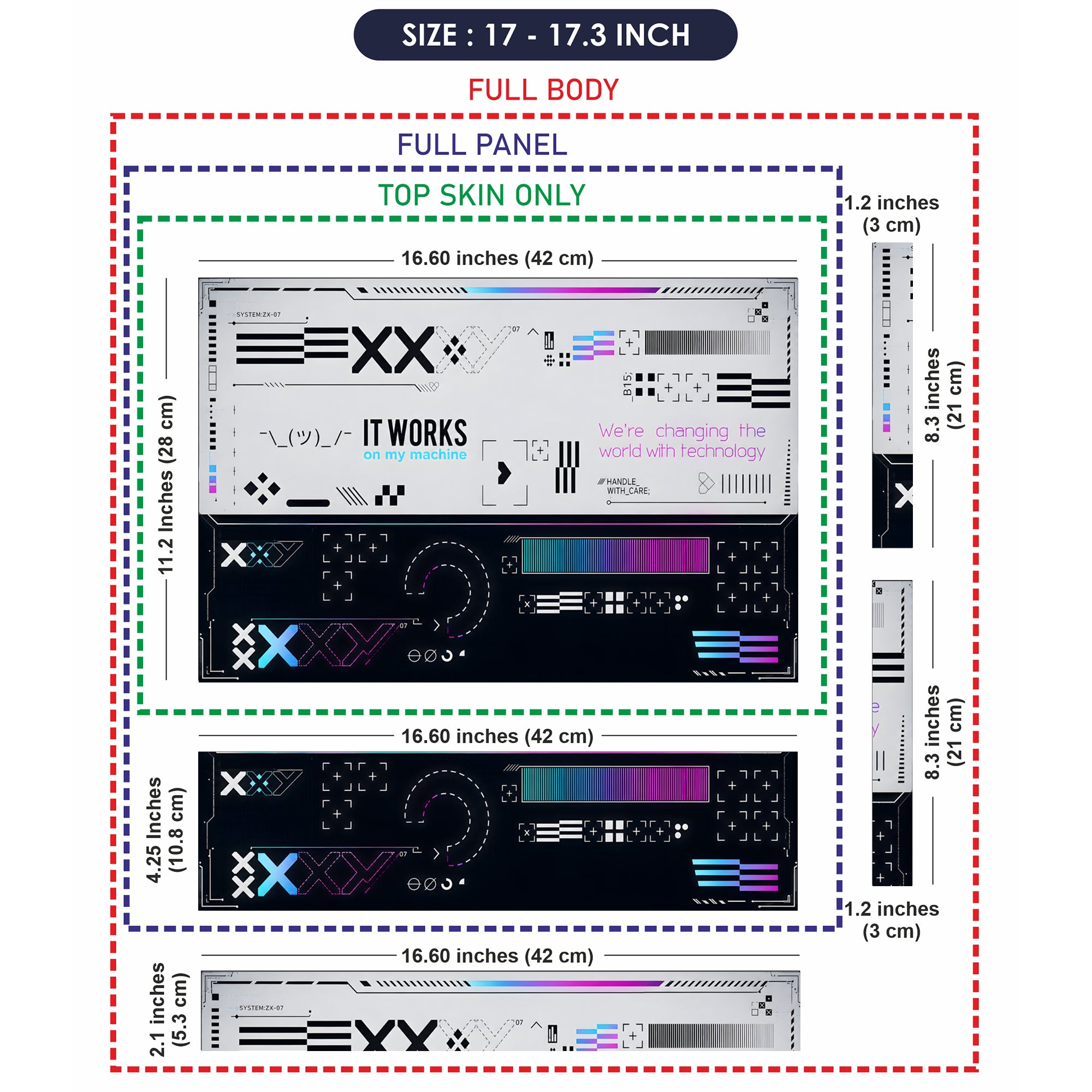 It Works On My Machine Tech Laptop Skin - View 9