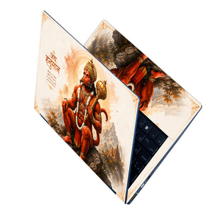 Jai Hanuman Mace Seated Laptop Skin - View 2