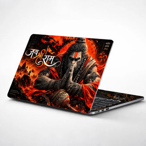 Jai Shri Ram Hanuman Prayer Laptop Skin - View 1