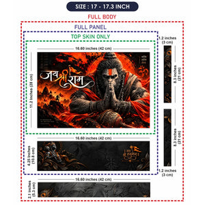 Jai Shri Ram Hanuman Prayer Laptop Skin - View 9