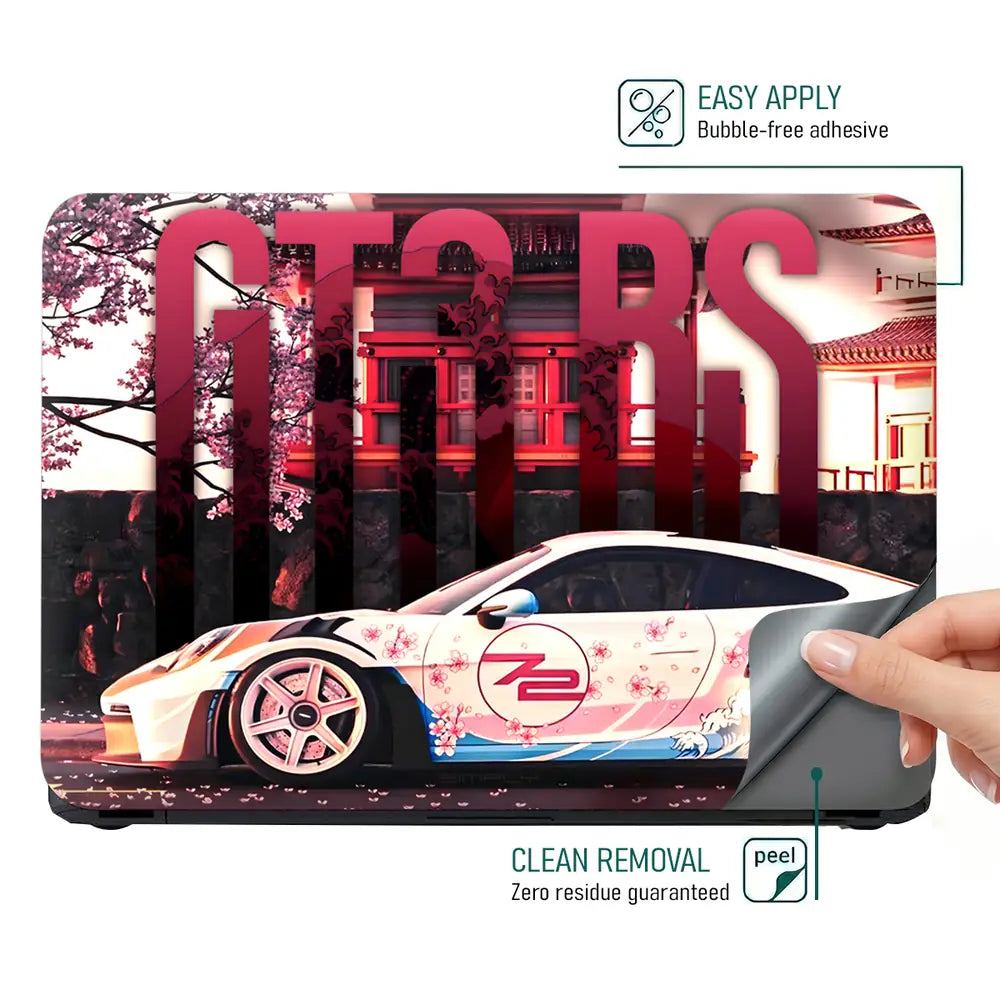 JDM Livery Tuned Car Laptop Skin - View 4