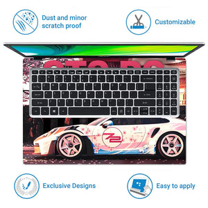 JDM Livery Tuned Car Laptop Skin - View 5