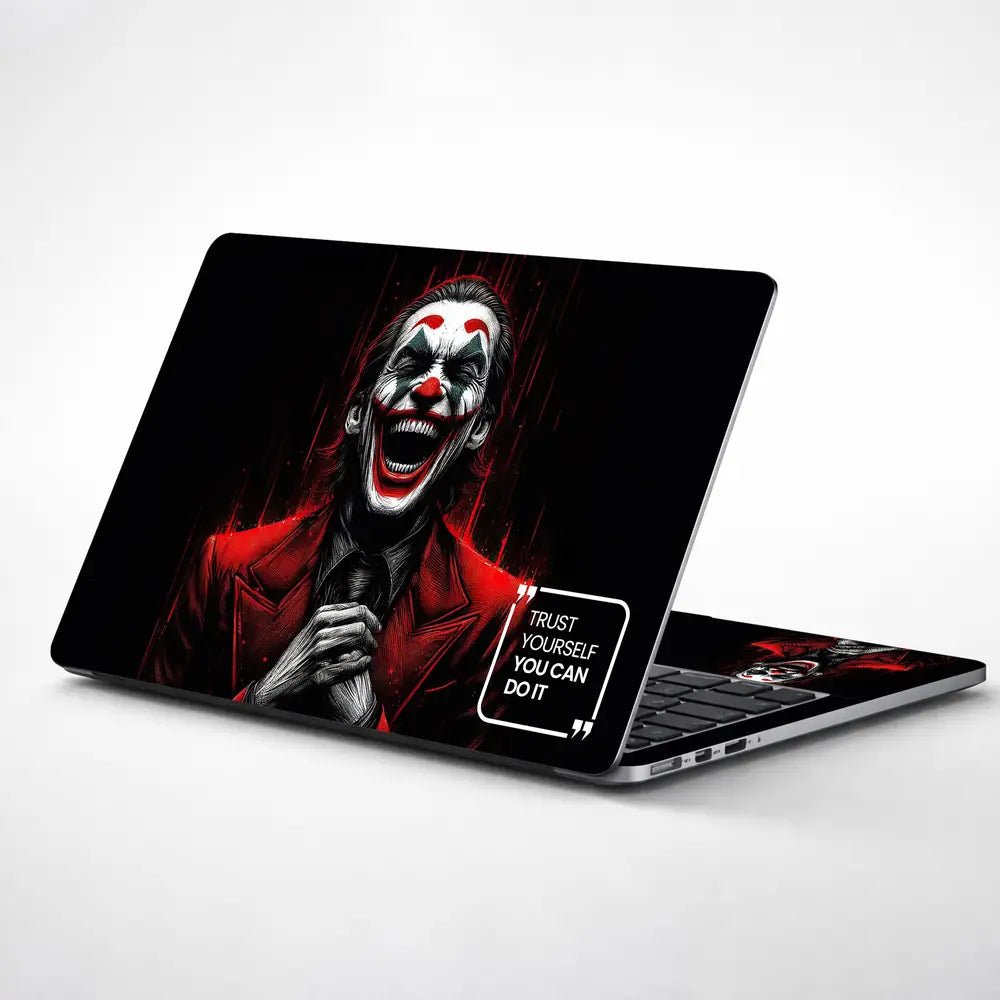 Joker Laughing Trust Yourself Quote Laptop Skin - View 1