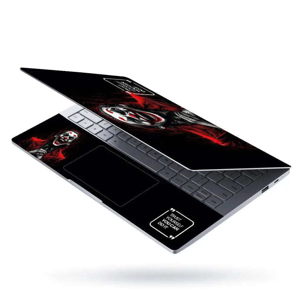 Joker Laughing Trust Yourself Quote Laptop Skin - View 3