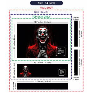 Joker Laughing Trust Yourself Quote Laptop Skin - View 7