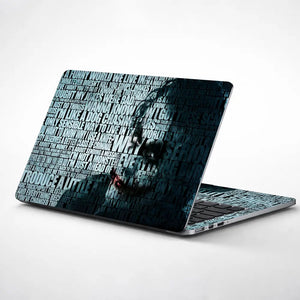 Joker Quotes Laptop Skin - View 1