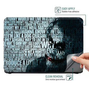 Joker Quotes Laptop Skin - View 4