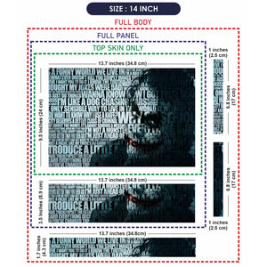 Joker Quotes Laptop Skin - View 7