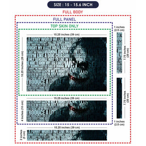 Joker Quotes Laptop Skin - View 8