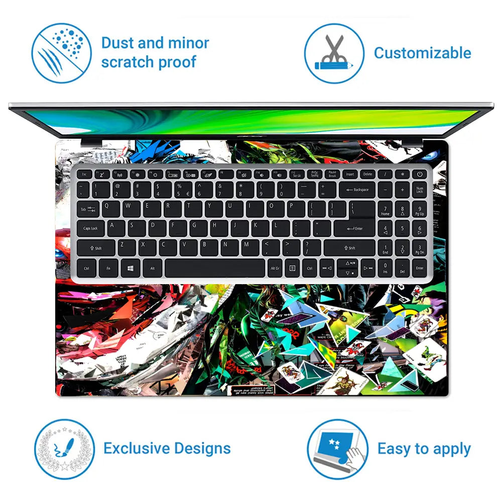 Jokers Chaos Laptop Skin - View 5
