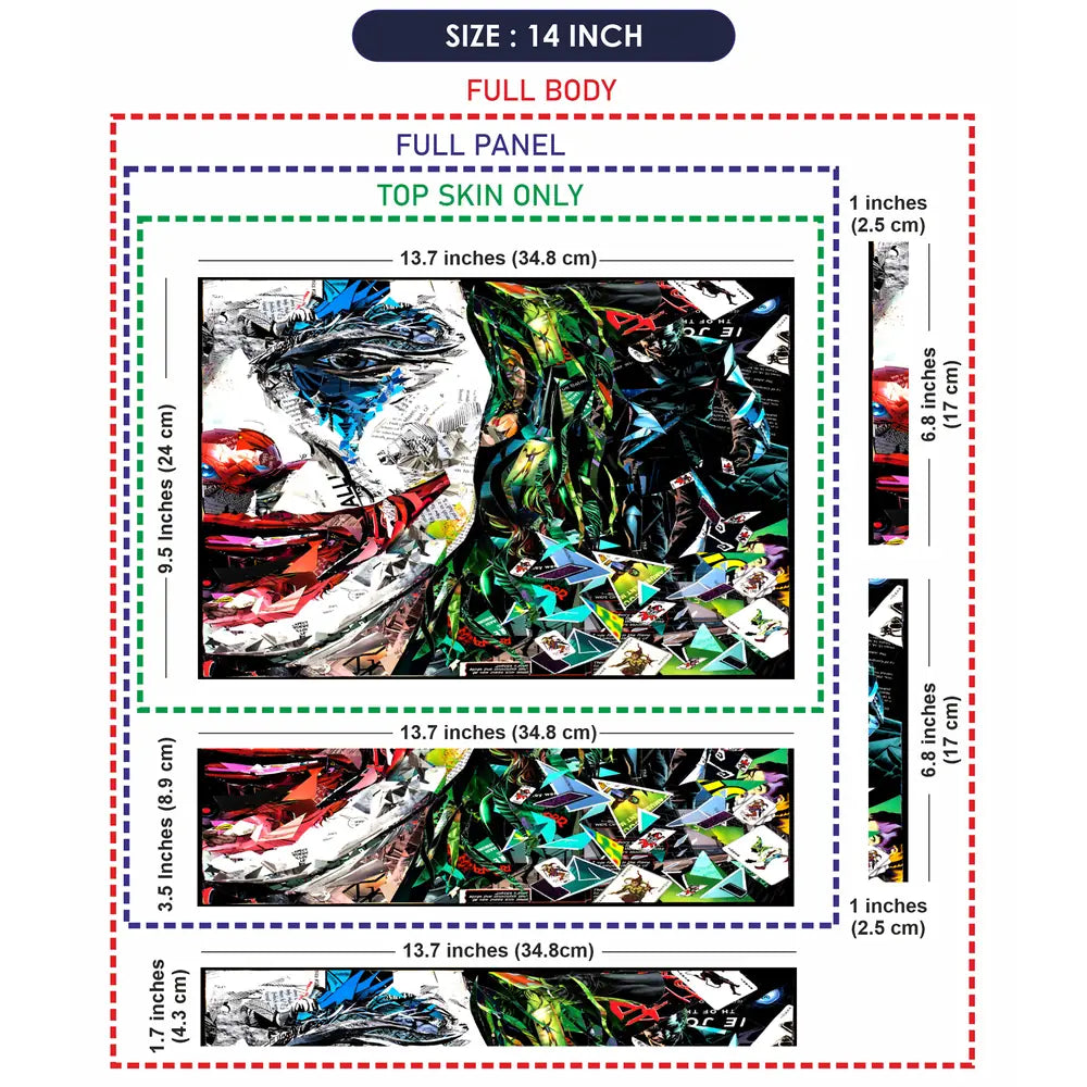 Jokers Chaos Laptop Skin - View 7