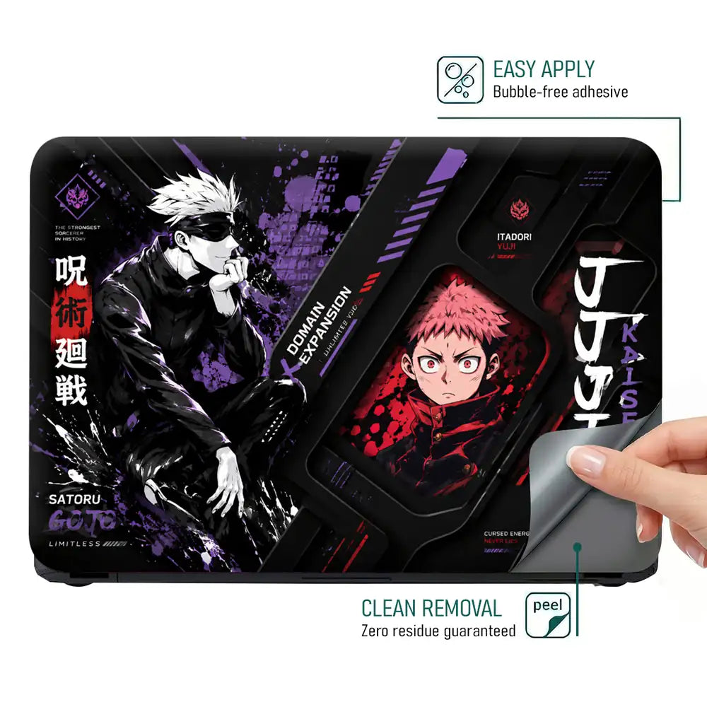 Jujutsu Kaisen Gojo Domain Expansion Laptop Skin - View 4
