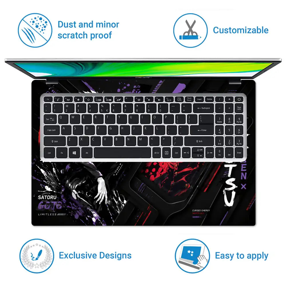 Jujutsu Kaisen Gojo Domain Expansion Laptop Skin - View 5