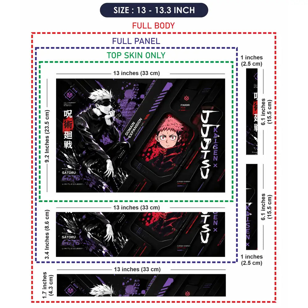 Jujutsu Kaisen Gojo Domain Expansion Laptop Skin - View 6