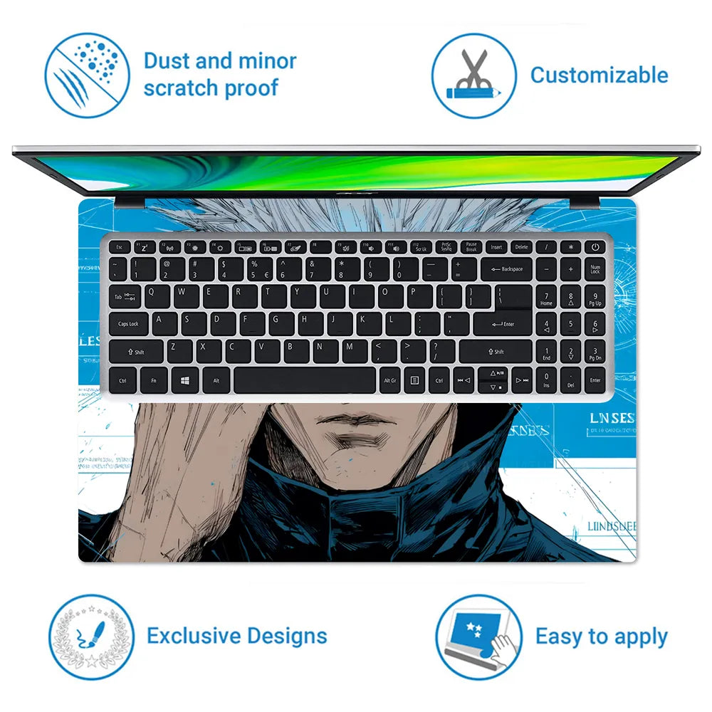 Jujutsu Kaisen Gojo Satoru Pop Art Laptop Skin - View 5