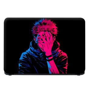 Jujutsu Kaisen Neon Sukuna Shadow Laptop Skin - View 4