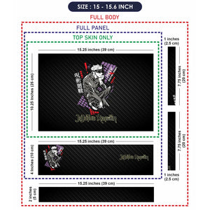 Jujutsu Kaisen Sitting Laptop Skin - View 8