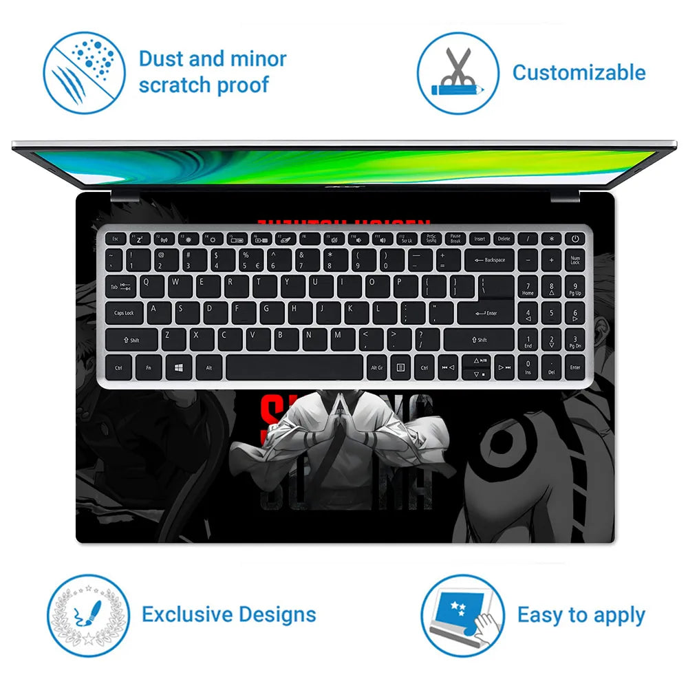Jujutsu Kaisen Sukuna Tattoo Art Laptop Skin - View 5